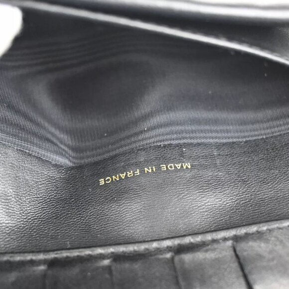 CHANEL CC Logo Long Bifold Wallet Purse Caviar Skin Leather Black France 81RJ714 - Picture 10 of 11